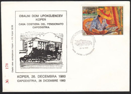 Yugoslavia 1980, Illustrated Cover "Retirement Home In Koper" W./special Postmark "Koper", Ref.bbzg - Covers & Documents