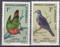 Colonies Francaises Nouvelle Calédonie N° 330/331 Oiseaux Cardinal Notou 1966 Neuf ** - Ungebraucht