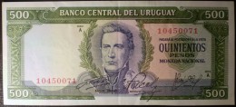 ® URUGUAY: 500 Pesos (1967) AUNC Serie A - Uruguay