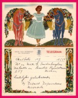 Télégramme Illustré - Royaume De Belgique - Régie Des Télégraphes Et Téléphones - Menen 1952 - JUL & NINA LEFEVRE - Telegrams