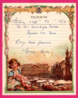 Télégramme Illustré - Royaume De Belgique - Régie Des Télégraphes Et Téléphones - Menen 1952 - SENTREIG ? - Fleurs - Telegrams