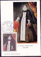 Monaco - Carte Maximum - Jeanne Grimaldi - Maximum Cards