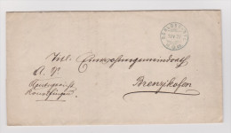 Heimat BE SCHLOSS-WYL 1877-05-19 Blau Amtlich Brief Nach Brenzikofen - Covers & Documents