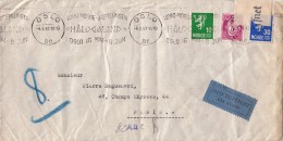 NORVEGE 1941 BELLE  LETTRE AVEC CENSURE ALLEMANDE OSLO VORD-NORGE-UTSTIILLINGEN. LUFTPOST POUR PARIS / 6070 - Lettres & Documents