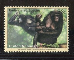 (cl. 4 - P.45)  Nations Unies - New York ** N° 818 (ref. Michel Au Dos)  - Singe : Chimpanzés - Nuovi