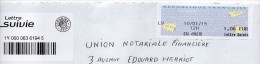 Vignette GAPA Du Maine Et Loire Angers En Lettre Courrier Suivie Sticker Suivi Autocollant Sur Planche - 2000 « Avions En Papier »