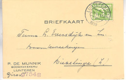 1939 Firmabk  Van LUNTEREN  Naar Biezelinge - Storia Postale