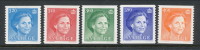 Sweden 1985-1990,  Queen Silvia, Type II, Complete Set Of 5, See Scann, MNH (**) - Neufs