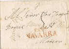 15660. Carta Entera SANTA CLARA De ESTELLA (Navarra) 1832 - ...-1850 Prefilatelia