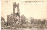 PK. 377. LA GRANDE GUERRE 1914-15-16 LOO - ASPECT DE L'EGLISE BOMBARDEE  ET INCENDIEE PAR LES ALLEMANDS - Lo-Reninge