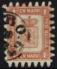 1866-1874. Coat Of Arms. Penni & Mark. Roulette III (long Tongue). 1 MARK Yellow Brown. (Michel: 10 C) - JF157171 - Ungebraucht