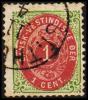 1896-1906. Bi-coloured. 1 Cent Green/red. Inverted Frame. Perf. 12 3/4. (Michel: 16 II) - JF180468 - Deens West-Indië