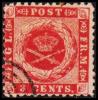 1872. 3 C. Carmine-rose. Lineperf. 12½. (Michel: 3 A) - JF180420 - Deens West-Indië