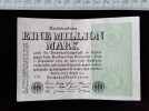 Billet, Allemagne, Eine Millionen Mark 1923 - 2 Mio. Mark