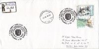 3074FM- ALBERT EINSTEIN, PERSONALITY, SPECIAL POSTMARKS AND STAMPS ON REGISTERED COVER, 2000, ROMANIA - Albert Einstein