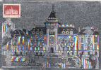 31919- CRAIOVA TOWN HALL, SILVER, MAXIMUM CARD, 1975, ROMANIA - Cartes-maximum (CM)