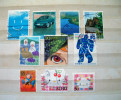 Japan 2003 - 2004 Smile Car Lake Houses Comics ADN DNA Monkey Cat Hello Kitty - Unused Stamps