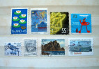 Iceland 1977 - 2008 Flowers Nymphea Christmas Comics Bird Cat Plane - Usati