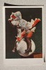 Baron Munchhausen On Round Shot By Schtruck - Old USSR PC 1956 - Meissen Porcelain - Cartes Porcelaine