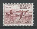 GROENLAND 1982 N° 125 ** Neuf = MNH Superbes Cote 1.75 € Bateaux Boats Sailboat Oiseaux, Birds Eric Le Rouge Faune - Nuovi
