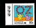 AUSTRALIA - 1990  80c. PERFORMING ARTS  3 KOALAS  REPRINT  MINT NH - Essais & Réimpressions