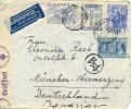 Greece 1940 Cover By Air Mail To Germany With 2 D. + 7 D. Air Mail Stamps + 8 D. + Charity Stamp 1 D. - Covers & Documents