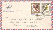 CARTA CIRCULADA DA ROMENIA PARA PORTUGAL - Lettres & Documents