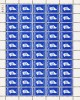 1962. SITDLIMAT SPAREMÆRKE. 25 øre Blue. Complete Sheet With 50 Stamps. Unusual.   (Michel: ) - JF180622 - Colis Postaux