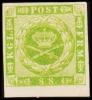 1886. Official Reprint. Wavy-lined Spandrels. 8 Sk. Green On White Paper. (Michel: 8 ND) - JF180715 - Essais & Réimpressions