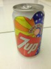 Vietnam Viet Nam Pepsi 7 Up 330ml Can - Vintage Design In 2015 / Opened By 2 Holes - Lattine