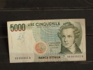 5000 Lire - V. Bellini - 1985 - Serie SD - Usagé Mais TB état - Scan Recto Verso - 5000 Liras