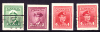 Canada George VI Issue Of 1942-3. Imperf Or Trimmed Coils? You Decide. - Otros & Sin Clasificación