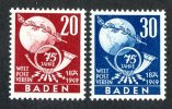 3994 Y - French Zone Scott # 5N45-46*  ( Cat.$5.50 ) - Andere & Zonder Classificatie