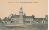 DROUE - La Place Côté Sud Et Le Monument Aux Morts - Droue