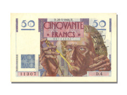 Billet, France, 50 Francs, 50 F 1946-1951 ''Le Verrier'', 1946, 1946-03-28 - 50 F 1946-1951 ''Le Verrier''