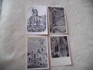 4 CARTES ..EGLISE ...(carte Dessin 1 Coin 1 Pliure) - Chars