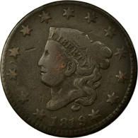 Monnaie, États-Unis, Coronet Cent, Cent, 1819, Philadelphie, TB+, Cuivre, KM:45 - 1816-1839: Coronet Head