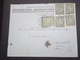 YOUGOSLAVIE - Enveloppe Pour Paris En 1935 - A Voir - Lot P13123 - Brieven En Documenten
