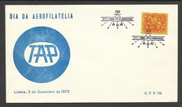 Portugal Cachet Commémoratif  Journée Aerophilatelie TAP Aviation Lisbonne 1972 Event Postmark Airmail Day Lisbon - Postal Logo & Postmarks