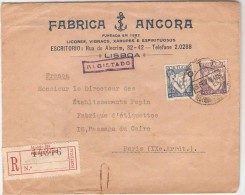 CARTA CIRCULADA DE PORTUGAL PARA FRANÇA - Lettres & Documents