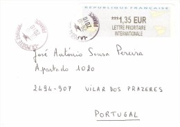 CARTA CIRCULADA DE FRANÇA PARA PORTUGAL - Lettres & Documents