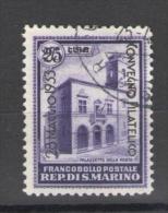 SAN MARINO 1933 PALAZZETTO DELLA POSTA 75 C. SU 2,75 USATO - Used Stamps