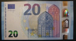 20 EURO S004B5 Draghi Italy Serie SB Perfect  UNC - 20 Euro