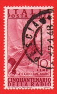 1947 (A137) Invenzione Della Radio Lire 10 - Usato - Leggi Il Messaggio Del Venditore - Luftpost