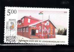 INDIA, 2010, FINE USED, First Day Cancelled. Postal Heritage Buildings, Architecture,  UDAGAMANDALAM  H.P.O, 1 V - Gebraucht