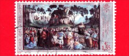 VATICANO - Usato - 2002 - Cappella Sistina Restaurata - Ultimi Atti Della Vita Di Mosè - 1,55 € - Used Stamps