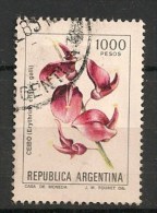 Timbres - Amérique - Argentine - 1985 - 1000 Pesos -  Ceibo - - Oblitérés