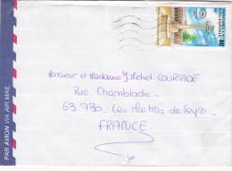 LETTRE 1992 NOUVELLE CALEDONIE POUR LES MARTRES DE VEYRE PUY-DE-DOME / 6560 - Gebraucht