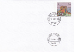 POSTAL STATONARY COVER USED,1998,FRANKFURT AM MAIN,GERMANY - Buste - Usati