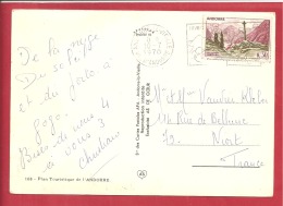 Y &T N°159  ANDORRE LA VIEILLE    Vers  FRANCE    1970 2 SCANS - Brieven En Documenten